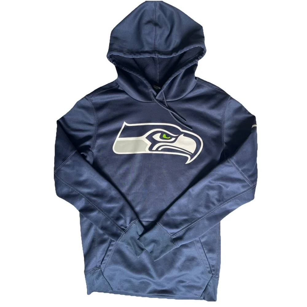 Nike Dri Fit Seattle Seahawks Hoodie Sweatshirt SIZE SMALL UNISEX